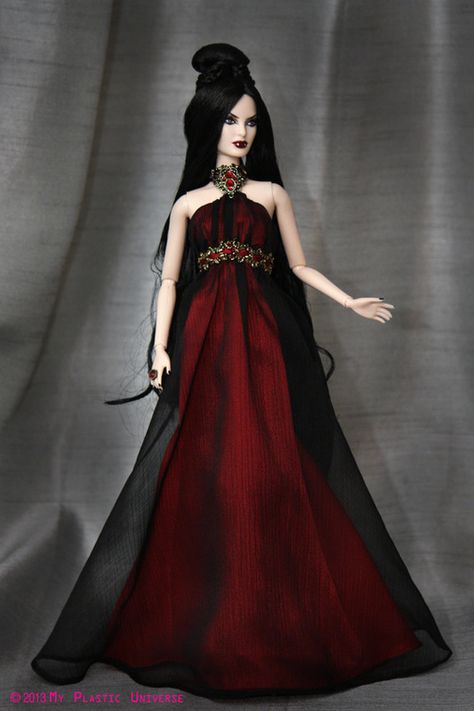 Haunted Beauty Barbie, Vampire Barbie Costume, Vampire Barbie, Goth Barbie, Vampire Doll, Halloween Barbie, Vampire Dress, Vampire Dracula, Doll Halloween Costume