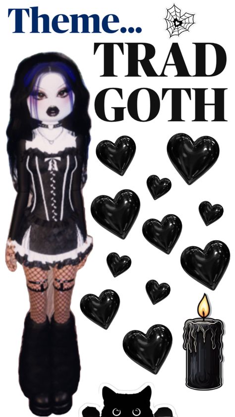 No VIP items required 🖤 Trad Goth Outfit, Trad Goth Dress, Goth Outfit, Trad Goth, Goth Dress, Outfit Dress, Dress To Impress, Quick Saves