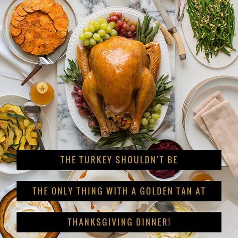 Wink-Ease disposable eye protection provides these pro-tanning memes for our tanning salon pals to share! Herbed Butter For Turkey, Herb Roasted Turkey, Herb Turkey, Thanksgiving Foods, Best Thanksgiving Recipes, Recipes Thanksgiving, Turkey Recipes Thanksgiving, Tenderloin Recipes, Tanning Salon