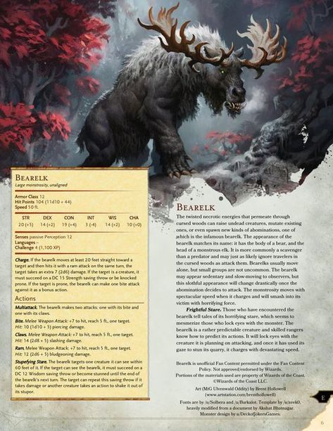 Medieval Fantasy Creatures, Fey Wild Creatures, Dnd Cave Monsters, Dnd Monstrosity, Dnd Mounts, Dnd Beasts, Dnd Animals, Dnd Resources, 5e Monsters