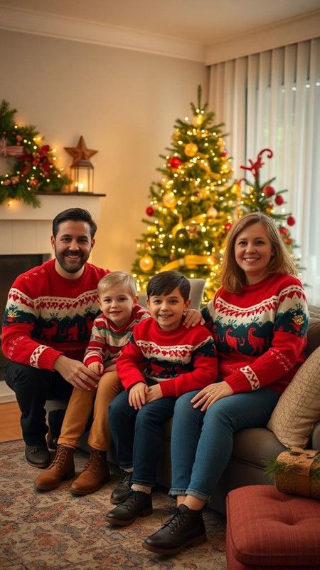 Family christmas sweaters