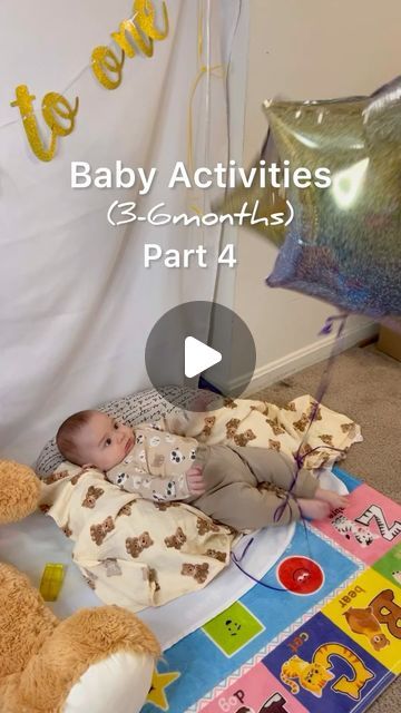 Sara 🎀 Ramal 🧸 on Instagram: "Baby Activity Ideas (Part 4) Have fun & follow for more #baby #babyactivity #3month#5monthold #activityideas #follow #ballonfun #diybabyplay #babyplay #activityforbaby #fyp #fyp≥" 3month Baby Activities, 4 Months Baby Activities, 3 Month Baby Activities, 4 Month Baby Activities, Baby Activity Ideas, 4 Month Old Baby Activities, 3 Months Baby Activities, 4 Month Old Baby, 4 Month Baby