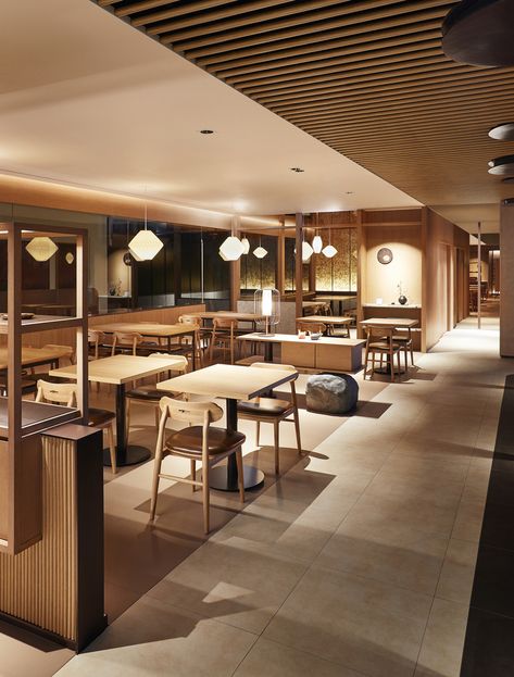 Gallery of Nampa House Restaurant / Listen Communication - 10 Wood Restaurant Design, Japandi Restaurant Interior, Japandi Restaurant, Asian Restaurant, Restaurant Interior Design Wood, Wood Restaurant, Korean Interior Design, Resturant Interior, Japanese Restaurant Interior