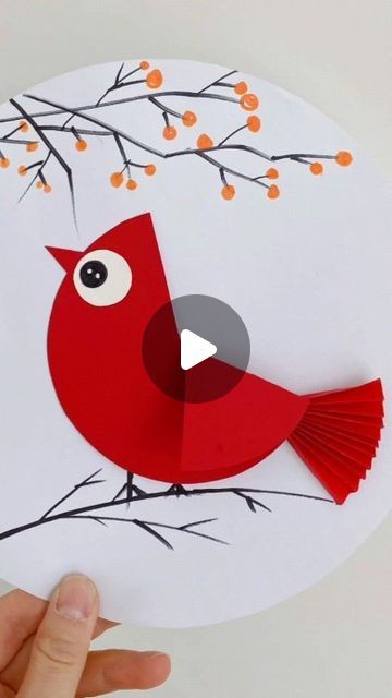 How To Make Bird, How To Make Birds With Paper, Birds Crafts For Kids, Paper Birds Craft, Bird Crafts For Kids, 2024 Title, Bird Crafts Preschool, Birds Craft, Bird Paper Craft