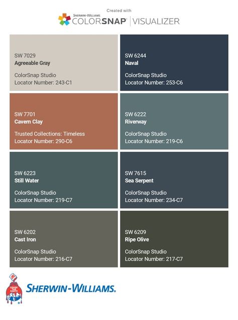 I just created this color palette with the Sherwin-Williams ColorSnap® Visualizer app on my Android phone. What do you think? You can learn more about ColorSnap Visualizer and get it on your phone free by visiting https://www.sherwin-williams.com/content/colorsnap.html. Silken Peacock Sherwin Williams, Sherwin Williams Naval Color Palette, Evergreen Palette, Front Door Paint, Front Door Paint Colors, Door Paint, Corner Cupboard, Sherwin Williams Colors, Door Paint Colors