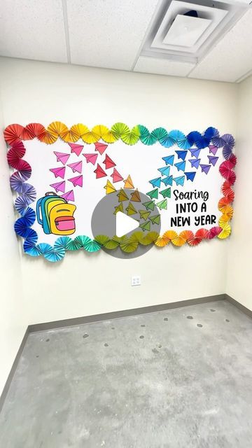 Stephanie Osmundson & Loreal Hemenway on Instagram: "SOAR into a new school year with COLOR 🌈🩷✨ Thanks to @astrobrights and their Spectrum Cardstock Pack we were able to create this stunning Back to School display we know our students will LOVE!!! 

Creating BRIGHT SPOTS in a school is easy when we have such gorgeous and vibrant materials to work with! This bulletin board is the perfect way to welcome students into a new year with a wonderful rainbow display to engage and excite them!

Comment “SOAR” for a link to this Back to School resource 🔗🔗🔗💕

Head to @OfficeDepot for all of your Astrobrights paper needs! Get every color you desire to Colorize Your Classroom and get it quickly and effortlessly!

#ad #colorizeyourclassroom #astrobright #backtoschool #bts #truckerhat #trendalert # Welcome To Our School, Back To School Display, Rainbow Display, Back To School Displays, Welcome Bulletin Boards, Colorful Bulletin Boards, School Display, Classroom Welcome, Text Analysis