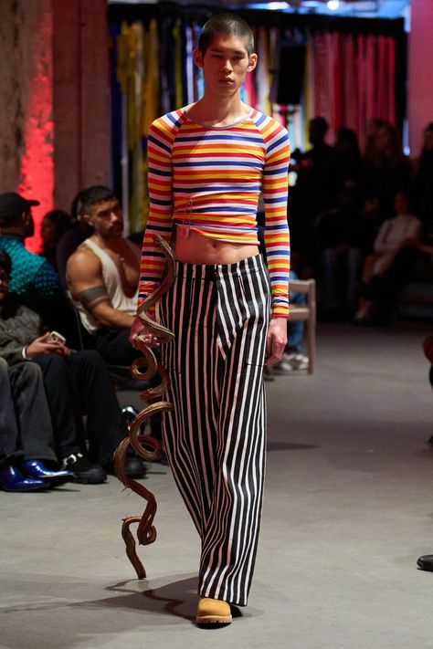 Jawara Alleyne Spring 2025 Ready-to-Wear https://www.vogue.com/fashion-shows/spring-2025-ready-to-wear/jawara-alleyne/slideshow/collection#5 Film Strip, Runway Looks, Vogue Runway, Checks, Fashion Show, Ready To Wear, Stripes, Vogue, Models