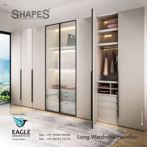 EAGLE HARDWARE PVT. LTD. Contact : Mrs. Amruta Mob: +91- 9152496659 For inquiry via WhatsApp click: https://wa.link/p6h6sf Email: sales@eaglehw.com Instagram: https://www.instagram.com/eaglehardwareindia . . . #shapes #eagle #eaglehardware #hardwareproducts #homeinteriors #sanitary #Knob #hardwarefittings #cabinethandle #drawerhandle #bathroomaccessories #chesthandle #longwardrobehandles #doorhandle #profilehandle #conceal #mortise Long Wardrobe Handles, Long Wardrobe, Profile Handles, Profile Handle, Edge Profile, Wardrobe Handles, Kitchen Hardware, Cabinet Handles, Drawer Handles