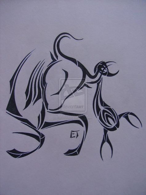 . Taurus Scorpio Tattoo Combined, Taurus And Scorpio Tattoo, Astrology Drawings, Taurus Rising, Taurus Tattoo, Scorpio Art, Scorpio Tattoo, Taurus And Scorpio, Tools Drawing