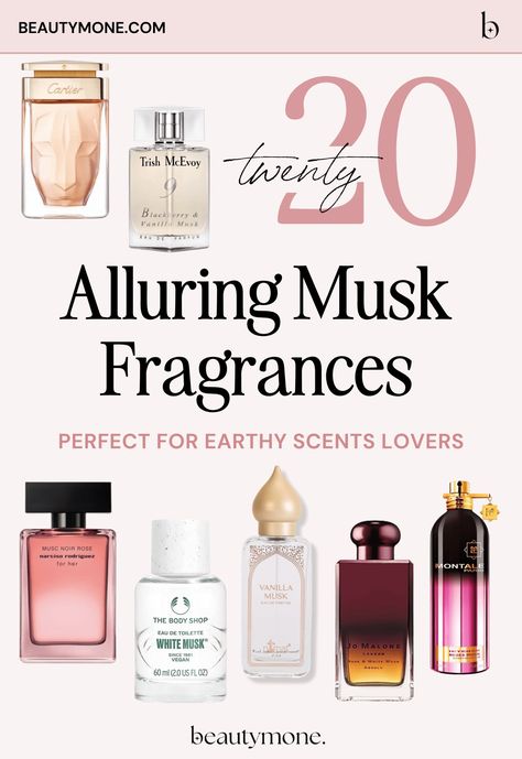 20 Alluring Musk Fragrances For Earthy Scents Lovers ⋆ Beautymone Best Musk Perfume For Women, Musk Perfume For Women, White Musk Perfume, Lines Nails, Pretty Lines, Sandalwood Perfume, Unique Manicure, Musk Oil, Feminine Perfume