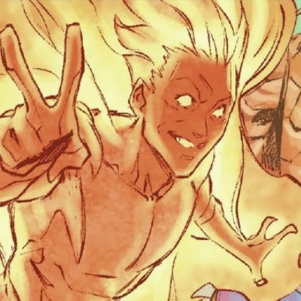 Human Torch Aesthetic, Human Torch Icon, Johnny Storm Icons, Johnny Storm Aesthetic, Human Torch Art, Johnny Storm Comics, Human Torch Comics, Storm Character, Storm Comic