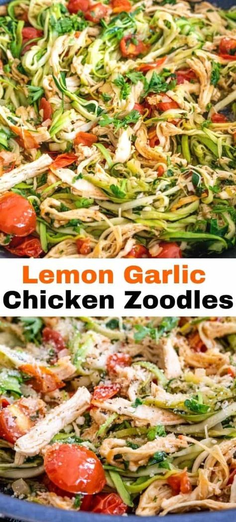 Veggie Pasta Noodle Recipes, Zucchini Noodle Chicken Recipes, Zucchini Noodle And Chicken Recipes, Easy Zoodle Recipe Healthy, Chicken Zoodles Recipe, What To Make With Zucchini Noodles, Zucchini Noodles Chicken, Zucchini Noodles With Chicken, Meals With Zucchini Noodles