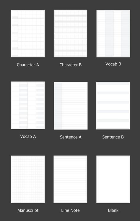 Digital Study Notebook, Black & White | Vocab, Language, Character | Printable | Korean, Chinese, German etc| GoodNotes, Notability Template workplannerprintable #digitalnotes🥢. Goodnotes Language Learning Template Free, Notability Template, Study Planner Printable Free, Learning Template, Study Planner Printable, Notebook Templates, Study Notebook, Chinese Language Learning, Korean Alphabet