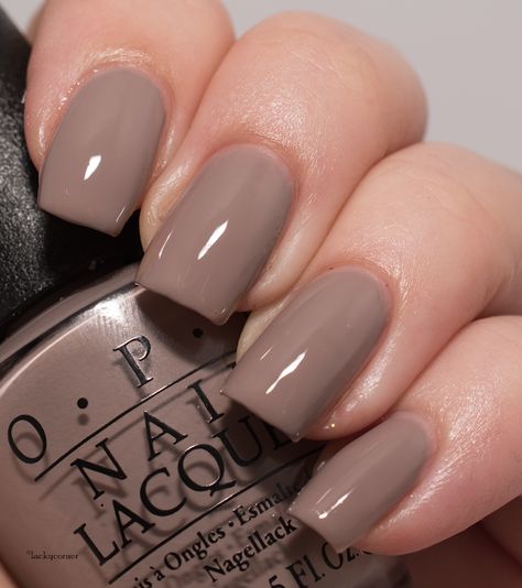 Gray Brown Nail Polish, Icelanded A Bottle Of Opi Nails, Opi Edinburgh-er & Tatties, Fall Beige Nails, Caramel Nails Color, Neutral Pedicure Colors, Neutral Pedicure, Fall Nails Opi, Taupe Nails