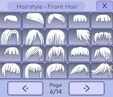 Hair Gacha, Front Hair, Gacha Life, Character Design, Hair, Design