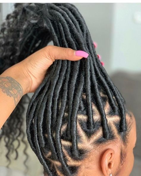 💕 Latest Braids, Faux Locs Styles, Faux Loc, Braids Ideas, Faux Locs Hairstyles, School Hair, Goddess Locs, Hair Done, Bedroom Idea