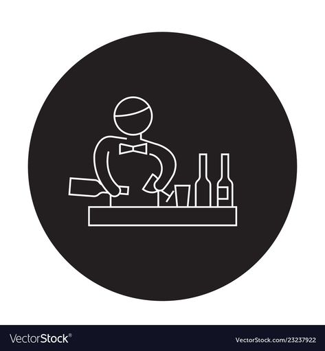 Alcohol Illustration Graphics, Bartender Logo, After Dinner Cocktails, Tipsy Bartender, Tin Tin, Alcohol Bottles, Cocktail Making, Flat Icon, Flat Illustration