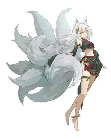 Kitsune Fox Spirit, Fox Character, Persona Anime, Kitsune Fox, Fox Spirit, Fox Girl, Fox Art, Animal Ears, 영감을 주는 캐릭터