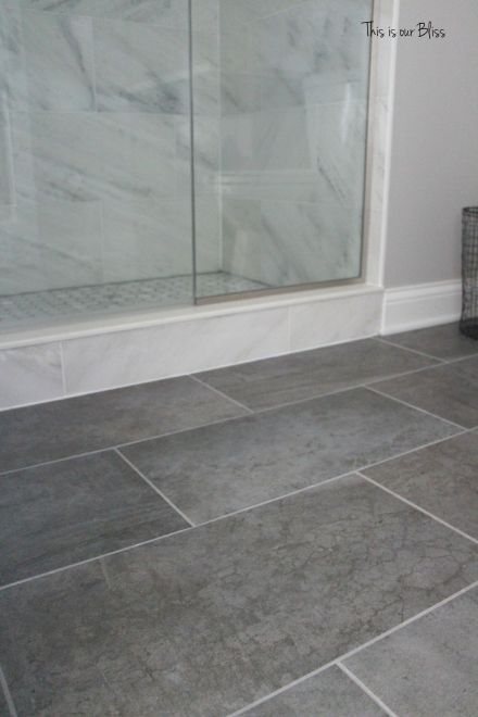 Gray Tile Flooring, Small Grey Bathrooms, Grey Bathroom Floor, Basement Bathroom Remodeling, Gray Tile, Grey Bathroom Tiles, Marble Tile Bathroom, Grey Floor Tiles, Room Tiles