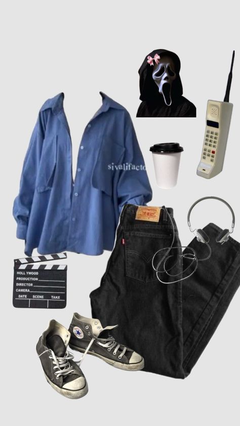 #scream #ghostface #movies #90smovies #horror #outfitsbasedonmovies #outfit #outfitinspo #outfitinspiration #ootd #outfitoftheday #clothes #mask #fashion Scream Ghostface, Mask Fashion, Clothing And Accessories, Scream, Ootd, Mask, Clothes