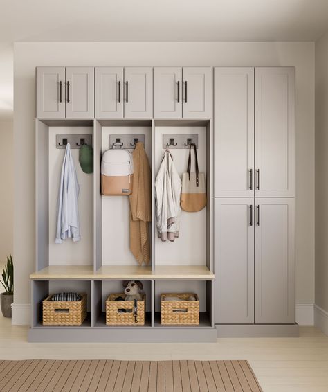 Entry Way Lockers, Garage Entryway, Mudroom Remodel, Custom Closet Organization, Mudroom Closet, Organization Systems, Laundry Room/mud Room, Mud Room Entry, Mudroom Lockers