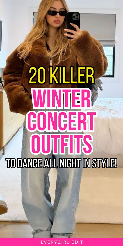 winter concert outfits, winter concert outfit ideas, winter concert outfit inspo, winter concert outfits women, winter concert outfits 2024, winter concert outfits 2025. Concert In Winter Outfit, Cute Birthday Outfits For Winter Jeans, Knotless Braids Outfit Winter, Nashville Outfits In Winter, New Years Eve Concert Outfit, Winter Outfit For Concert, Winter Concert Outfit Ideas Black Women, Outfit Ideas For Concert Night Winter, Winter Womens Outfits Cold Weather