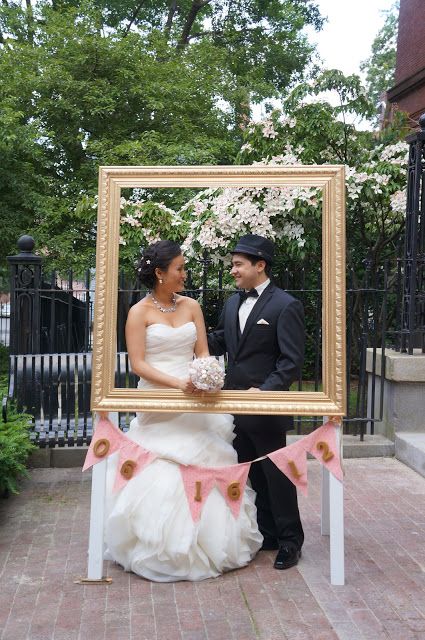 Wedding Frame Prop For my wedding I thought it would be super cute to have a large wedding frame for everyone to take photos behind.... Frame Props, Photo Frame Prop, Framed Wedding Photos, Wedding Frame, Diy Photo Frames, Wedding Altars, Large Wedding, Wedding Photo Props, Hanging Picture Frames