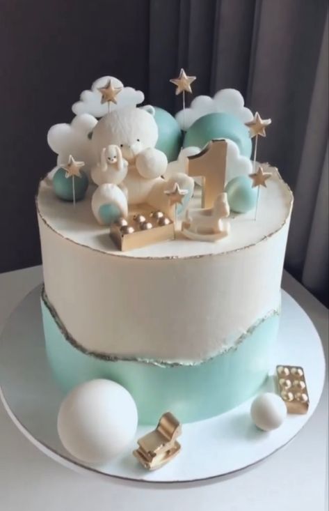 Torte Za Prvi Rodjendan Za Decake, 1 Year Baby Boy Birthday Cake Ideas, Cake 1 Year Boy, 16th Birthday Cake For Girls, Elephant Birthday Cakes, Ocean Birthday Cakes, Baby Boy Cookies, Delish Cakes, 1st Bday Cake