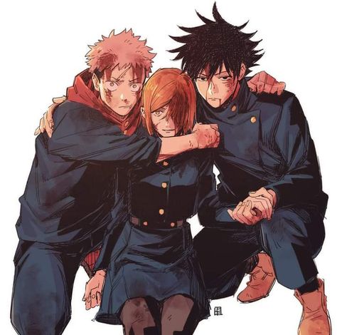 Trio Dynamic, Dynamic Trio, Ju Jitsu, Random Art, Dessin Adorable, Anime Wallpapers, Cinnamon Buns, Cool Anime Pictures, Fanarts Anime