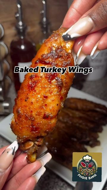 FoodieBawse on Instagram: "Baked Turkey Wings Yummy!!!
Recipe @kandiikitchen 

Be sure to follow @foodiebawse for daily mouthwatering recipes. 

#turkeywings #turkey #dinnerideas #thanksgivingdinner #dinnerinspiration #homemadefood #sundaydinner #dinnertonight #dinnermeal #easyrecipeideas #easydinner #yummydinner #yummyfood #deliciousdinner #deliciousfood #foodie #letseat  #goodeats #foodstagram #southerncooking #foodblogger #bbq #foodie #foodiegram #foodies #chef #cookwithme #deliciousfood #yummyfood#homemadecooking #cookingathome #homemadedinner #letseat #homemadedinner #homemadecooking #goodfood #goodeats" Turkey Wings Thanksgiving, Smothered Turkey Wings In Oven, Deep Fried Turkey Wings, Slow Cooker Turkey Wings, Fried Turkey Wings Recipe, Smothered Turkey Wings, Wings Recipe Baked, Turkey Leg Recipes, Baked Turkey Wings