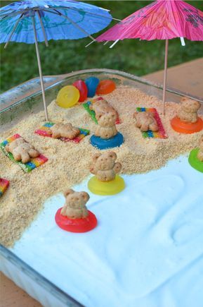 Pool Party Snacks, Beach Dessert, Kids Treat, Summer Corn Salad, Summer Corn, Dessert Dips, Lake Food, Beach Birthday, Summer Snacks