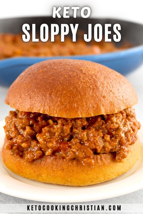 Keto Sloppy Joes, Low Carb Sloppy Joes, Low Carb Bun, Turkey Sloppy Joes, Sloppy Joe Sauce, Keto Buns, Homemade Sloppy Joes, Main Course Dishes, Sloppy Joes Recipe