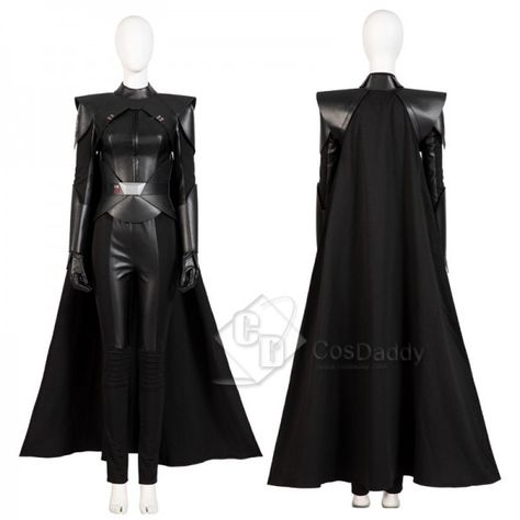 Black Cloak Outfit, Reva Sevander, Star Wars Suit, Star Wars Cosplay Women, Obi Wan Kenobi Costume, Cloak Outfit, Cloth Pieces, Jedi Outfit, Black Cloak