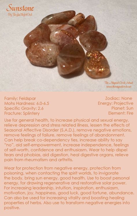 Sunstone Crystal Meaning, Magical Circle, Sunstone Crystal, Crystal Uses, Gemstone Properties, Crystals Healing Properties, Gemstone Meanings, Crystal Therapy, Crystal Healing Stones