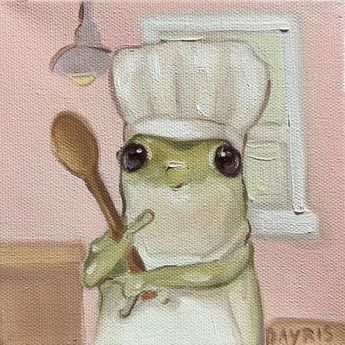 https://www.instagram.com/dayrisfelix/ Silly Animal Paintings, Funny Animal Paintings Easy, Frog Oil Painting, Painting Ideas Cottagecore, Aesthetic Animal Painting, Pics For Widgets, Frog Painting Easy, Cute Frog Painting, Animals As People