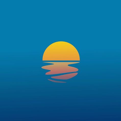 Lake Almanor, Sunset Logo, Water Icon, Logo Desing, Building Logo, Modern Logos, Water Logo, Sun Logo, Blue Sunset