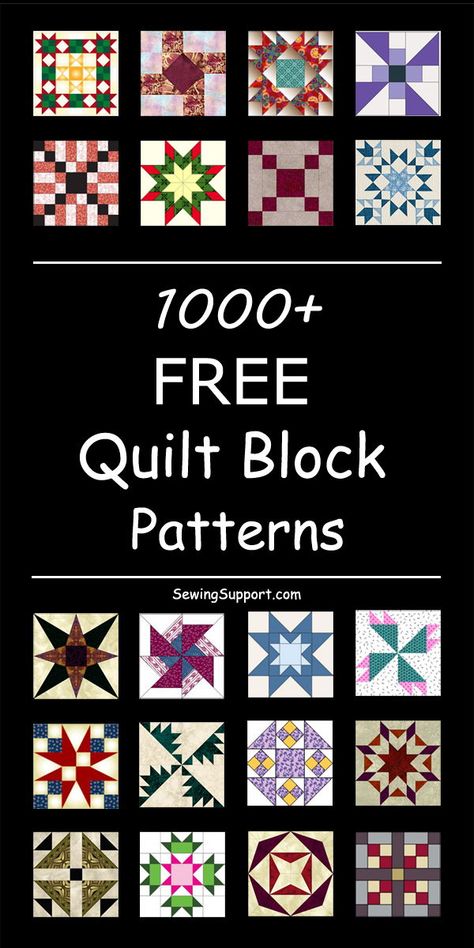 Easy Quilt Blocks, Free Quilt Block Patterns, Quilt Blocks Easy, Modern Quilt Blocks, Crazy Quilt Blocks, Barn Quilt Designs, Quilt Block Patterns Free, Quilt Square Patterns, Easy Quilt