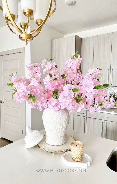 - Each order include Pack of 2 stems- Each stem features five branches with realistic cherry blossom flowers. - Dimension: 40 L #DecorInspiration #Freshness #the #of #Spring #Trends #Home #and #InteriorInspo #Decor #HomeDecor #Season #Ideas #the #Embrace #HomeStyle Fake Flowers Decor, Cherry Blossom Decor, Cozy Bedroom Design, Pink Cherry Blossom, Faux Floral Arrangement, Bloom Baby, Floral Arrangements Diy, Garden Bedroom, Cherry Blossom Flowers