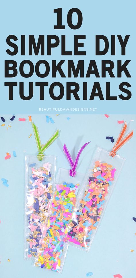 DIY Bookmarks are so fun to make. They also make great gifts. Enjoy these easy bookmark tutorials. Diy Valentine Bookmarks, Diy Bookmarks For Students, How To Bookmark, Craft Bookmarks Ideas, How To Make A Cool Bookmark, Laminate Bookmarks Diy, Wax Paper Bookmarks, Preschool Bookmark Crafts, Diy Cool Bookmarks