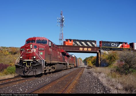 RailPictures.Net Photo: CP 8735 Canadian Pacific Railway GE ES44AC at Milton, Ontario, Canada by Michael Da Costa Road Pics, Milton Ontario, Canadian Pacific Railway, Rail Road, Railroad Photos, Ontario Canada, Ontario, Train, Road