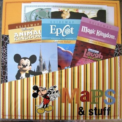 Disney World Scrapbook Layouts, Crystal Scrapbook, Disneyworld Scrapbook, Scrapbook Planning, Scrapbook Disney, Disney Layouts, Disney Scrapbooking Layouts, Images Disney, Vacation Scrapbook