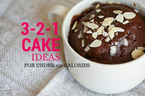 3 2 1 Cake, Healthy Chocolate Mug Cake, Weight Watchers Cake, Cake Microwave, Dessert Light, Weight Watcher Desserts, Microwave Cake, Cake Light, Slender Kitchen