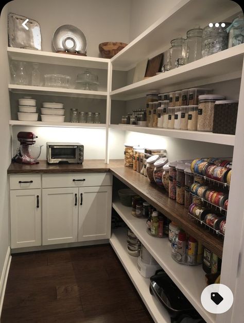 Small Pantry With Cabinets And Counter, Pantry Cellar, Pantry With Cabinets, Pantry With Cabinets And Counter, Pantry With Counter, Small Walk In Pantry Ideas, Pantry With Countertop, Mudroom Pantry, Pantry Redo