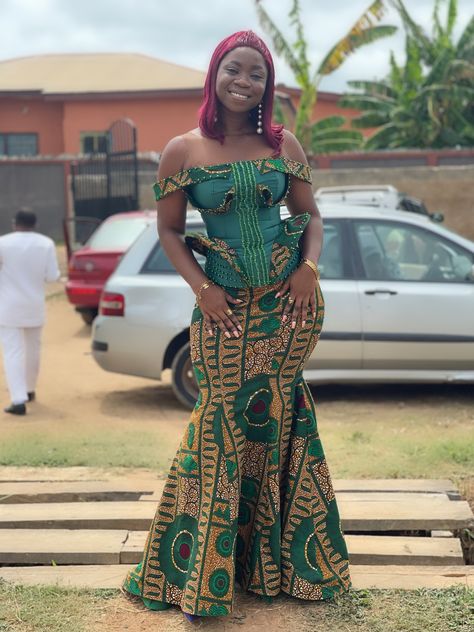 Kente Corset, Ankara Corset Dress, Ankara Corset, Long Gown Styles, Bubu Gown, Ankara Long Gown, African Ladies, Dress Beading, African Party Dresses