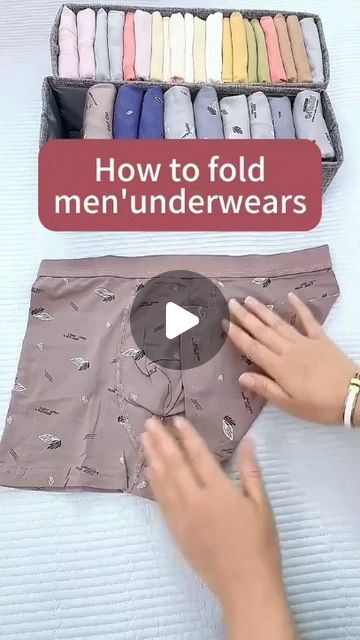 How To Fold Boxer Shorts, Folding Underware Men, How To Fold Mens Boxer Briefs, Folding Mens Boxer Briefs, How To Fold Mens Boxers, Folding Boxers Briefs, How To Fold Boxers Briefs, How To Fold Boxers, How To Fold Jeans