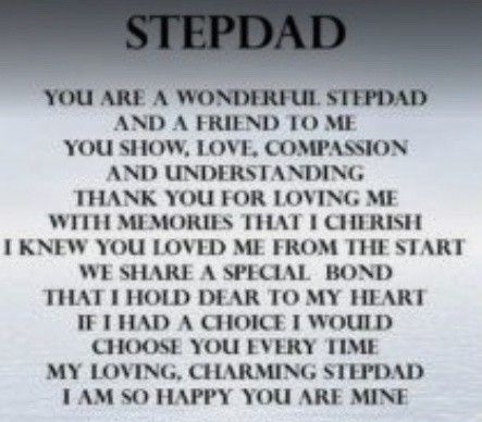 Step Dad Quotes From Daughter, Step Dad Quotes, Fathers Day Poems, Step Dads, Deadbeat Dad, Funny Poems, Thank You For Loving Me, Step Daughter, Birthday Letters