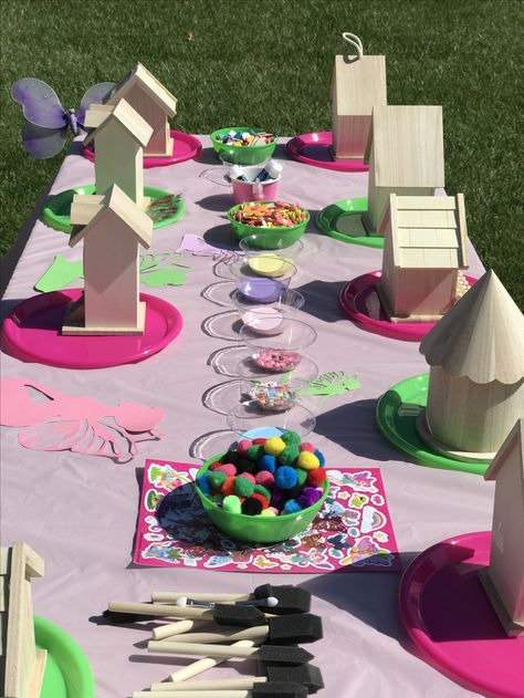 It was a perfect day for a fairy birthday party! #njeventplanner #eventplanner #birthdaygirl #partyplanner #fairy #diy #budget  #artsandcrafts Garden Birthday Party Activities, Fairy Birthday Games, Fairy Sleepover, Fairy Houses Kids, First Birthday Activities, Diy Fairy House, Fairy Wonderland, Fairy Diy, Fairy Garden Birthday Party