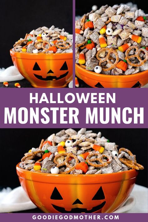 Halloween Munchie Food, Spooky Puppy Chow, Halloween Snacks For Kindergarten Party, Healthy Halloween School Treats, October Treats For Kids, Halloween Carry In Food Ideas Easy, Halloween Kid Snacks For School, Easy Halloween Snacks For Party Kids, Halloween Treat For School Parties