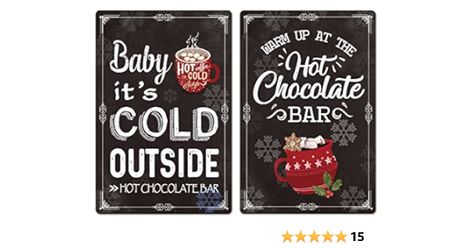 Hot Chocolate Bar Sign, Hot Cocoa Bar Sign, Home Kitchen Bar, Hot Chocolate Bar, Retro Tin Signs, Sign Writing, Bar Coffee, Hot Cocoa Bar, Hot Chocolate Bars