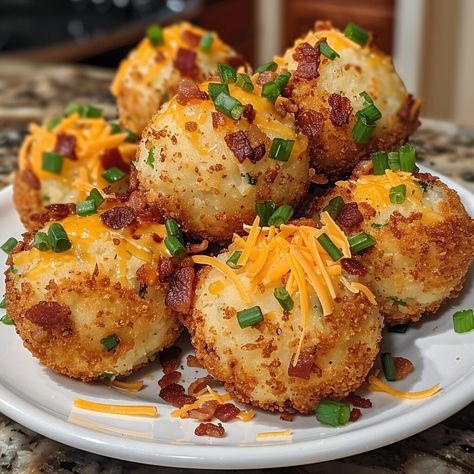 Irresistible+Air+Fryer+Mashed+Potato+Balls+for+Every+Occasion Air Fryer Hasselback Potatoes, Mashed Potato Balls, Potato Balls, Leftover Potatoes, Grandma Cooking, Cheesy Mashed Potatoes, Stuffed Potato Balls, Hasselback Potatoes, Making Mashed Potatoes